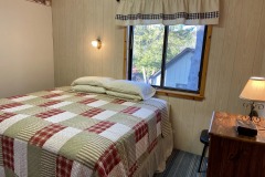 Cabin 10 king bedroom (two twins after Labor day)