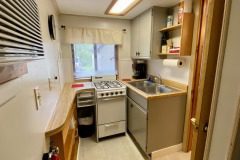 Cabin 11 kitchen area