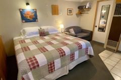 Cabin 5 king bed before Labor Day