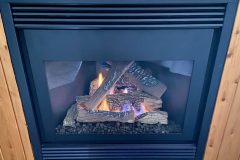 Cabin 5 cozy fireplace