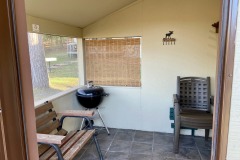Cabin 6 enclosed porch