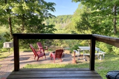 Cabin 8 porch view to river