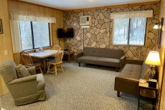Cabin 8 living room w/futons