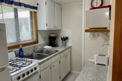 Cabin 9 kitchen area