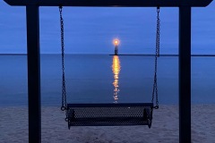 Frankfort lighthouse and swing